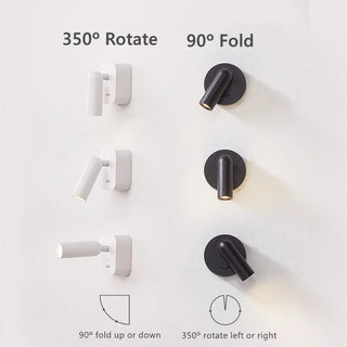 Andre - Modern 350º Rotation LED Reading Wall Lamp With Switch