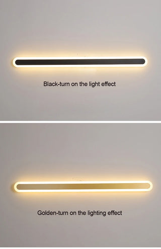 Collin - Rounded Rectangle Long Wall Light Bar