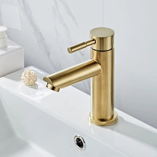 Penna - Gold Brass Hot/Cold Mixer Basin Tap