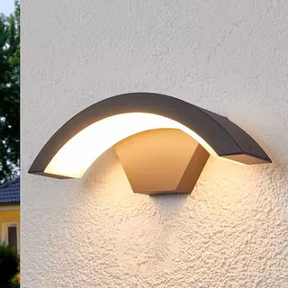 Merrion - Curved Pan Outdoor Wall Light Bar