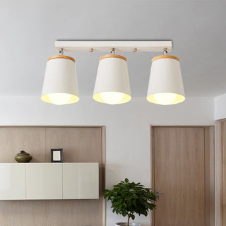Addo - Modern White Minimalist Adjustable Semi Flush Ceiling Light
