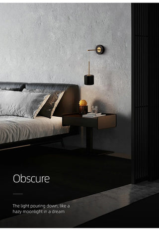 Trena - Acrylic Hanging Round Gold Modern Wall Light