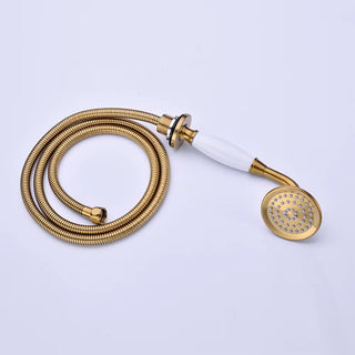 Cyprian - Modern 5 Piece Bathtub Filler Set with Pull Out Handheld Shower