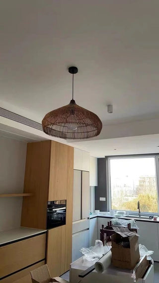 Cayden - Handmade Farmhouse Rattan Pendant Light