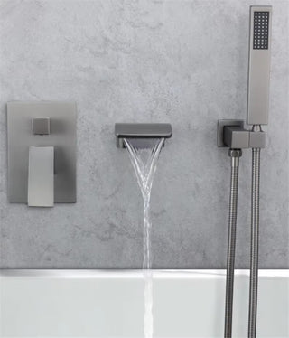 Damario - Modern Waterfall Bathtub Tap Set with Shower