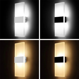 Selina - Solar Outdoor Modern Milk Shade Wall Light Up/Down