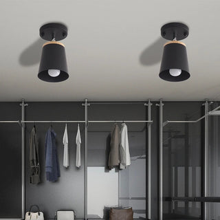Addo - Modern White Minimalist Adjustable Semi Flush Ceiling Light