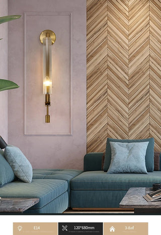 Colette - Modern Gold Glass Wall Light