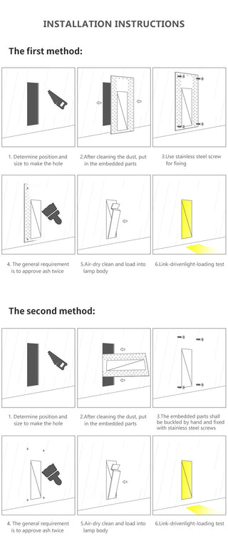 Emmeline - Recessed LED Frameless Downlight Step Wall Light