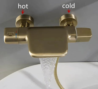 Petros - Thermostatic Bathroom Shower Faucet Mixer Tap With Hand Shower