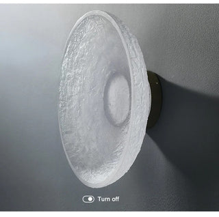 Bellamy - Postmodern Round Transparent Dish Glass Wall Light