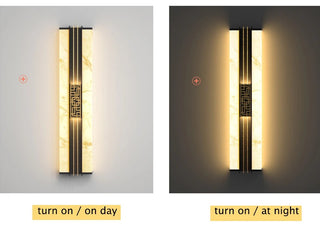 Jaspar - Marble Style Outdoor LED Wall Light Bar