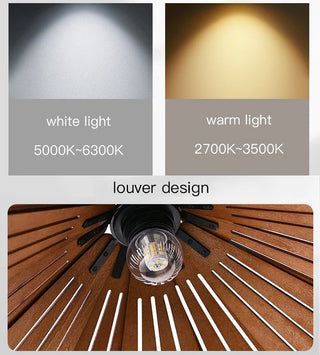 Cornell - Creative Pastoral Wooden Ceiling  Pendant