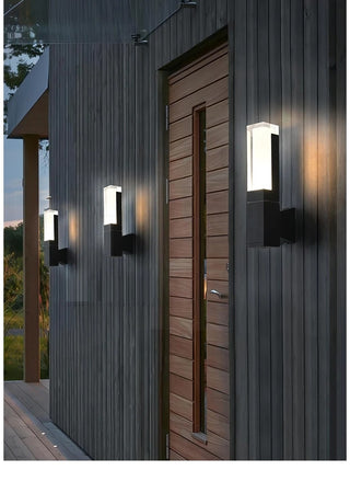 Noah - Modern Black LED Motion Sensor Outdoor Wall Light