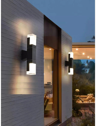 Noah - Modern Black LED Motion Sensor Outdoor Wall Light