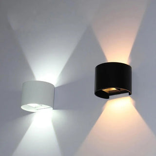Lewella - Semicircle Waterproof Black Outdoor RGB APP Controlled Wall Light