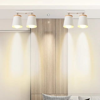 Addo - Modern White Minimalist Adjustable Semi Flush Ceiling Light