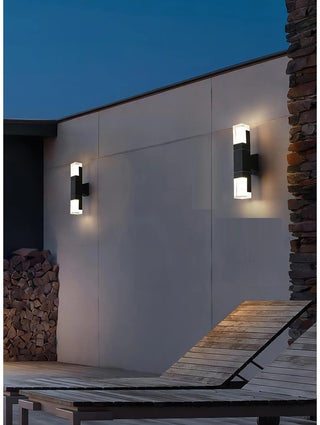 Noah - Modern Black LED Motion Sensor Outdoor Wall Light