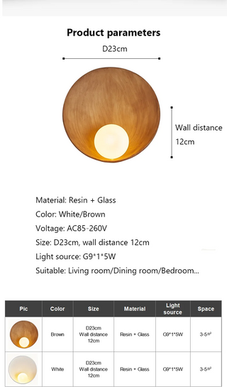 Marceline - Japanese Creative Shell  Wall Mounted Sconces