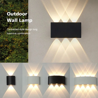 Kenndra - Hex Shaped Up/Down Outdoor Wall Light