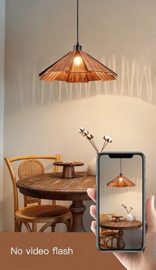 Cornell - Creative Pastoral Wooden Ceiling  Pendant