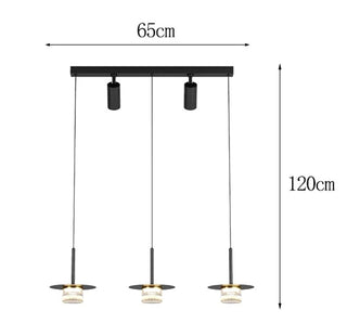 Borama - Modern Industrial Multi Head Black Hanging Pendant Ceiling Light