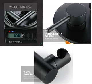 Nicoletta - Modern Brass 8" Rainfall Head Wall Mounted Shower Set