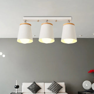 Addo - Modern White Minimalist Adjustable Semi Flush Ceiling Light