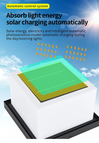 Sibyl - Solar Waterproof Cubed Weave LED Outdoor Post Lights