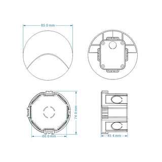 Leroy - Modern Waterproof Indoor/Outdoor Recessed Stair Wall Light