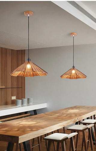 Cornell - Creative Pastoral Wooden Ceiling  Pendant