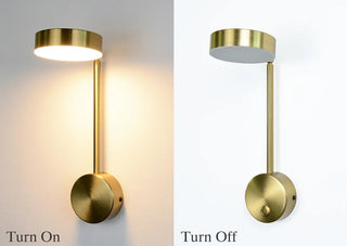 Katheryn - Gold Round Adjustable Wall Light