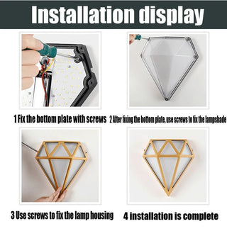 Wallach - Diamond Outdoor Waterproof Wall Light