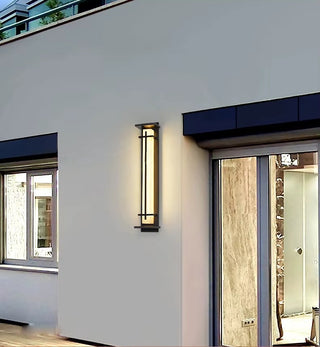 Eurig - Black Caged Outdoor Bar Wall Light IP65 Waterproof