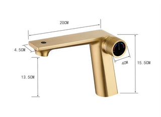 Timoteo - Single Lever Brass Sink Mixer Decked Hot and Cold  Basin Faucet