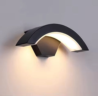 Merrion - Curved Pan Outdoor Wall Light Bar
