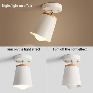 Addo - Modern White Minimalist Adjustable Semi Flush Ceiling Light