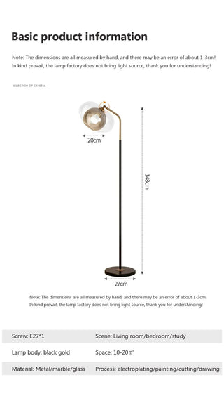 Jeanette - Modern Glass Orb Table Lamp