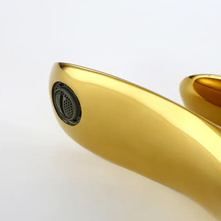 Melony - Modern Brass Single Lever Deck Mounted Basin Mixer Tap