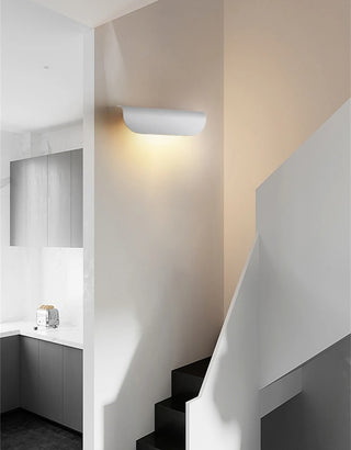 Awstin - Black Curved Modern Outdoor Wall Light