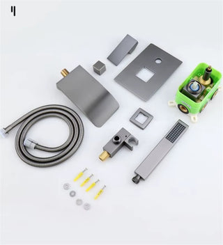 Damario - Modern Waterfall Bathtub Tap Set with Shower