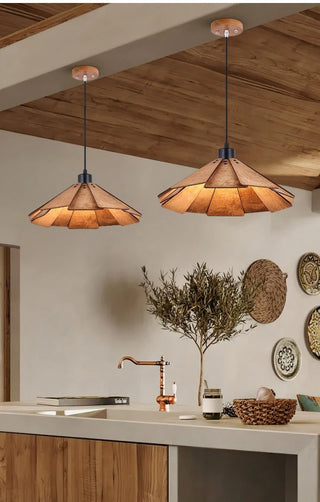 Cornell - Creative Pastoral Wooden Ceiling  Pendant