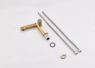 Timoteo - Single Lever Brass Sink Mixer Decked Hot and Cold  Basin Faucet