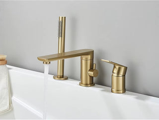 Klaas - Modern 4 Piece Bathtub Tap Set with Handheld Shower