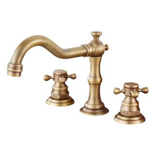 Karon - Antique Double Handle Hot/Cold Mixer Basin Tap