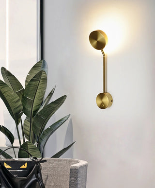 Katheryn - Gold Round Adjustable Wall Light