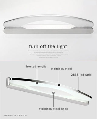 Roux - Modern Bathroom Light With Acrylic Diffuser