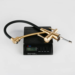 Cinthia - Pull Out Modern Single Hole Double Handle Hot & Cold Mixer Kitchen Tap