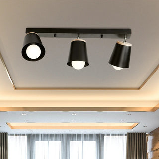 Addo - Modern White Minimalist Adjustable Semi Flush Ceiling Light