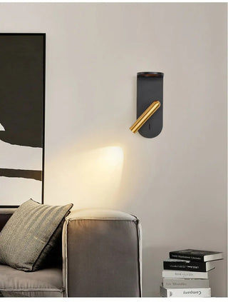 Nicodemus - Modern Flame Gold Reading Wall Light